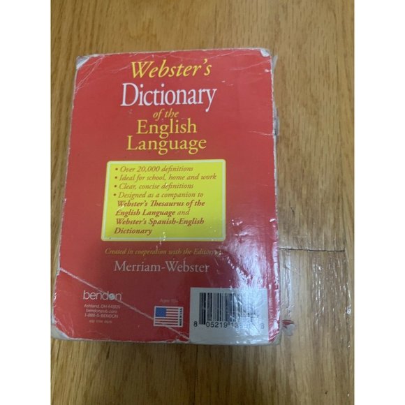 Like New Book Websters Spanish - English Dictionary - Picture 4 of 8